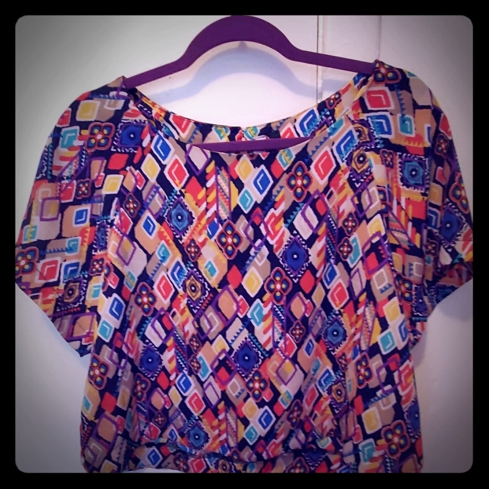 💙ALYA COLORFUL BLOUSE